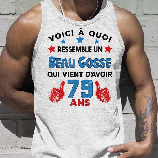 Débardeur Anniversaire Homme 40 Ans – Humour Beauf Chauve – Cadeau Drôle 40e Anniversaire