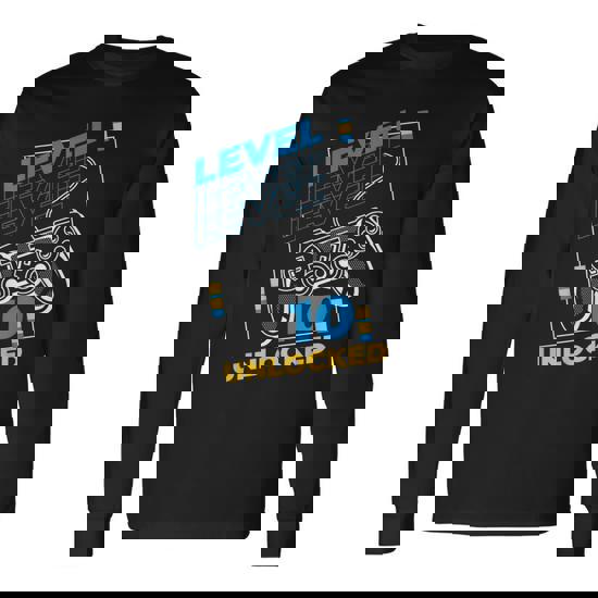 Level 10 Unlocked Boys 10th Birthday 10 Year Old Gamer Gift T-Shirt Level 10 Unlocked Boys 10th Birthday 10 Year Old Gamer Gift T-Shirt