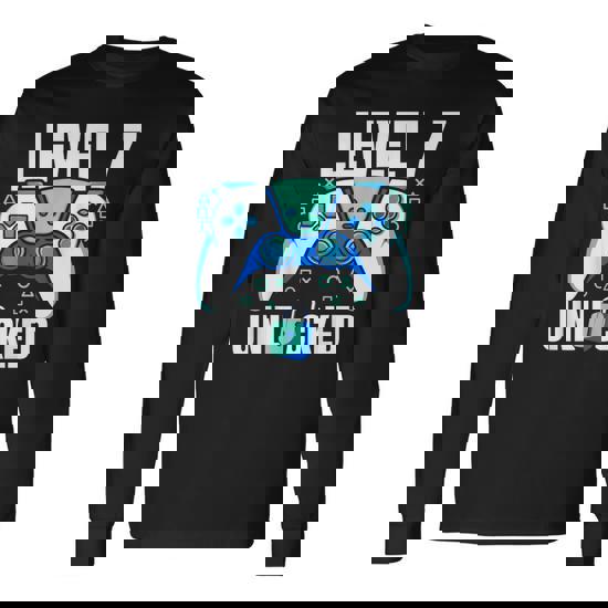 7th Gamer Birthday Shirt Level 7 Unlocked T Shirt Gifts