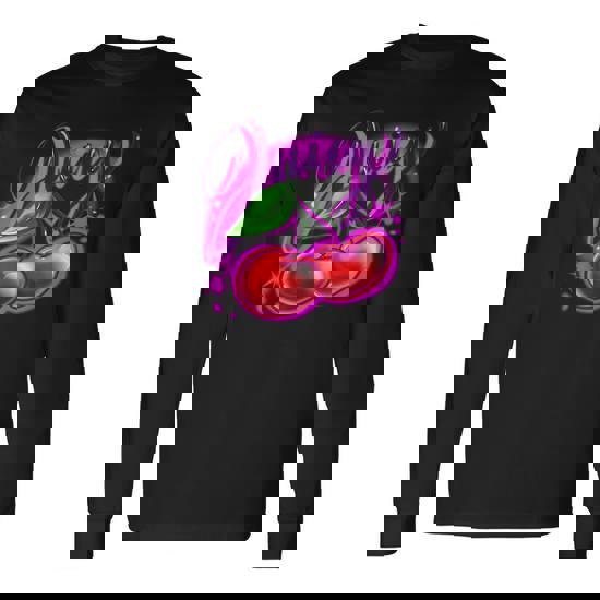 Airbrush Y2k Vintage 2000S Retro Nerd Aesthetic Long Sleeve