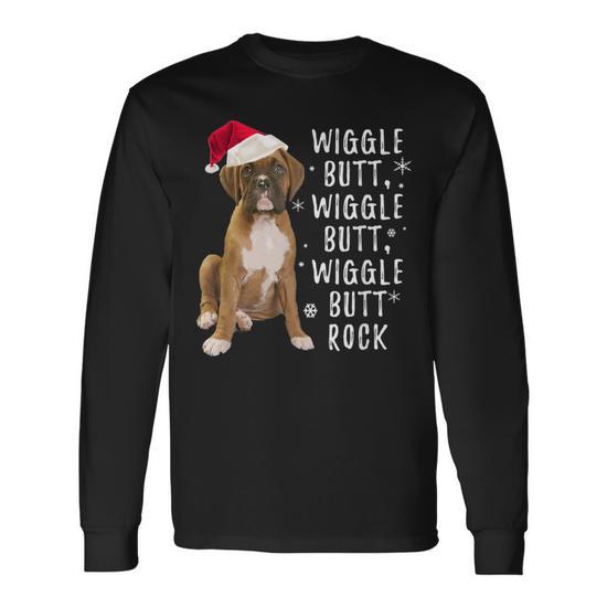 boxer dog christmas shirt