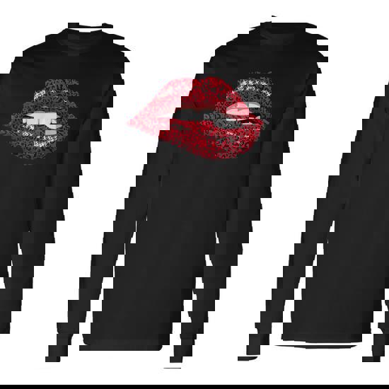 Sexy Leopard Print Lips Kiss T-Shirt