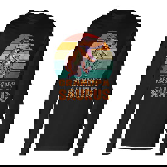 Grandpasaurus T Shirt T Rex Grandpa Saurus Dinosaur Men Dad