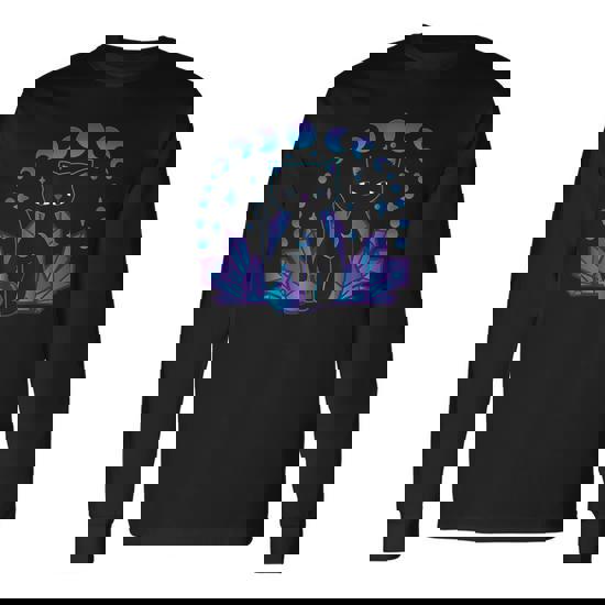 Kawaii Pastel Goth Cat Anime Manga Crystal Black Witchy Long