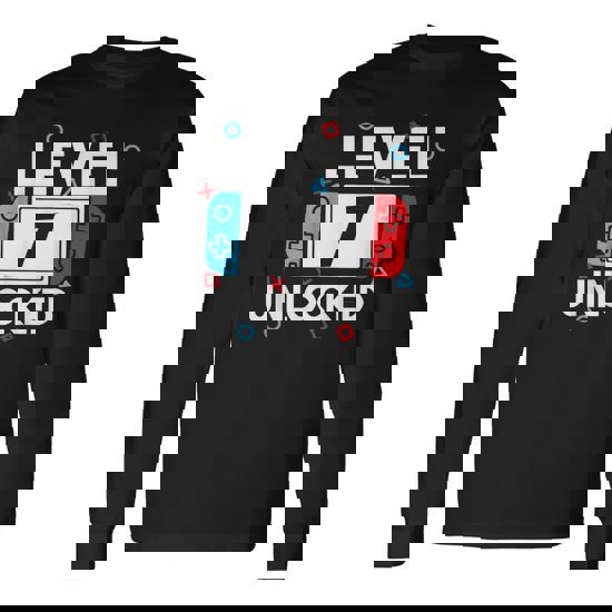 Level 07 Unlocked T-Shirt 7th Video Gamer Birthday Gift Level 07 Unlocked T-Shirt 7th Video Gamer Birthday Gift