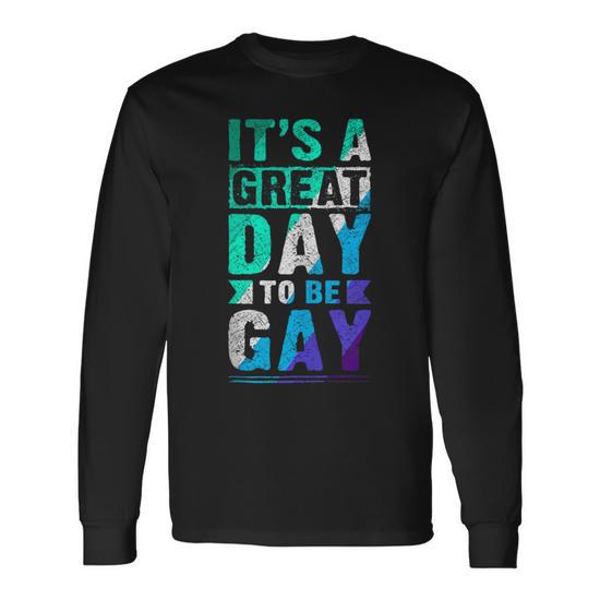 New Blue Gay Male Mlm Pride Flag Long Sleeve T-Shirt - Monsterry