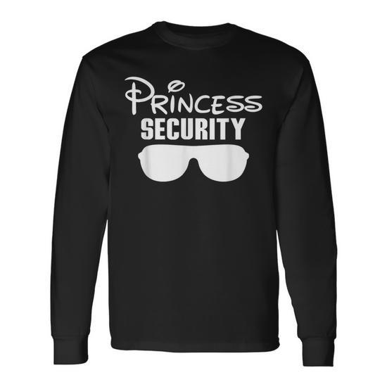 Princess Security Princess Birthday For Father And Daughter Long Sleeve T Shirt Thegiftio UK