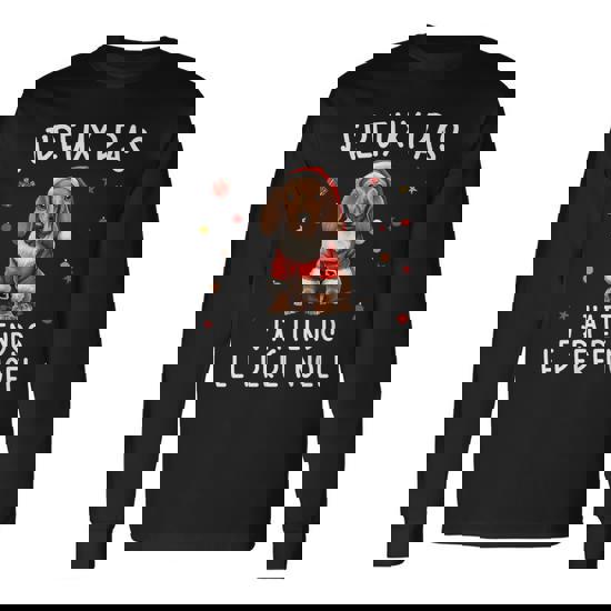 Pyjama De Noël Chien Teckel Arbre De Noël Teckel T-shirt Imprimé