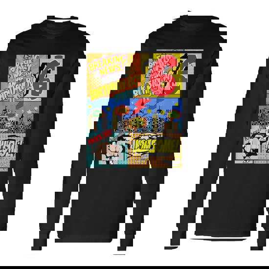 Superhero Birthday Shirt Boys 6 Amazing Awesome Super