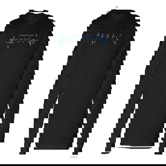 Surfer Surfing Wave Heartbeat T Shirt Gifts