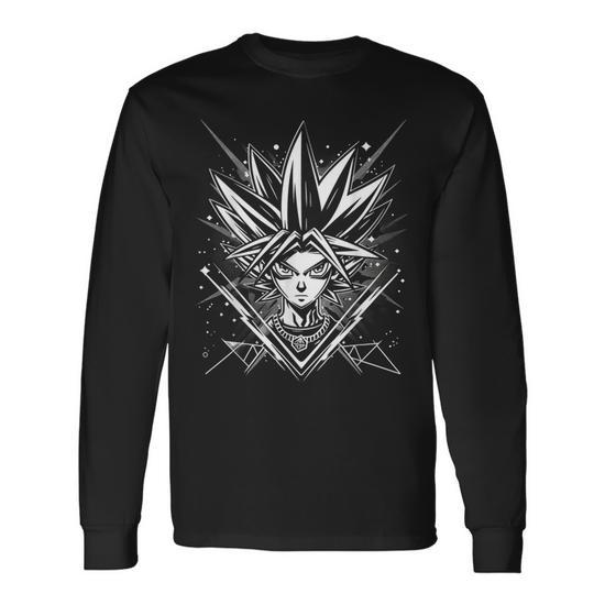 Yugioh Anime Cards Manga Comic Japanese Style Gamer Long Sleeve T-Shirt |  Seseable UK