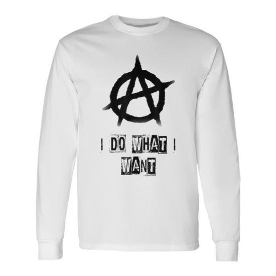 Anarchy Sign Chaos Punks Punk Rock Anarchy Long Sleeve T-Shirt