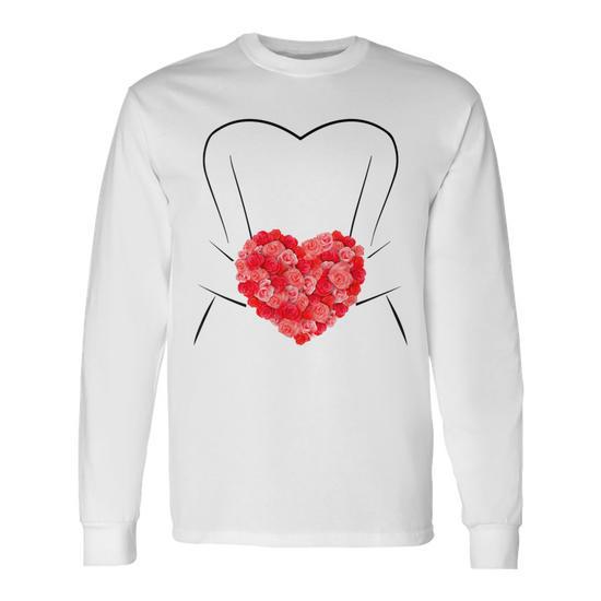 Wedding Dress Marriage Bridal Shower Womens Long Sleeve T-Shirt - Monsterry Wedding Dress Marriage Bridal Shower Womens Long Sleeve T-Shirt - Monsterry