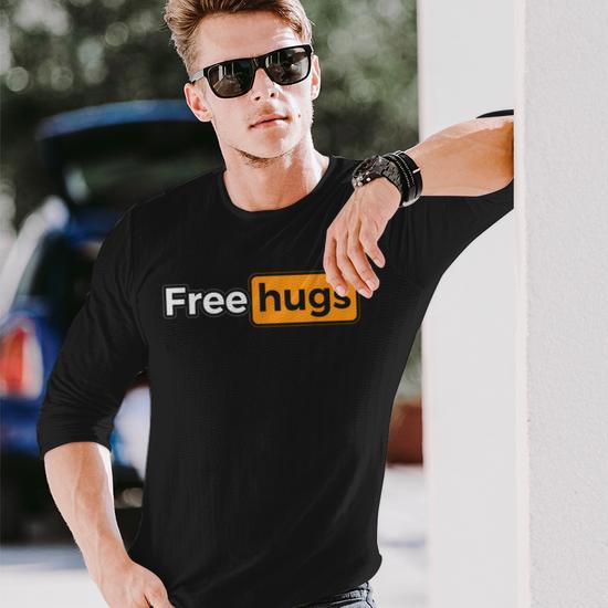 The Free Hugs Logo Long Sleeve T-Shirt - Thegiftio