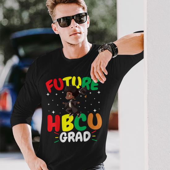 Future Hbcu Grad History Black College Youth Black Boy Long Sleeve T Shirt Seseable UK