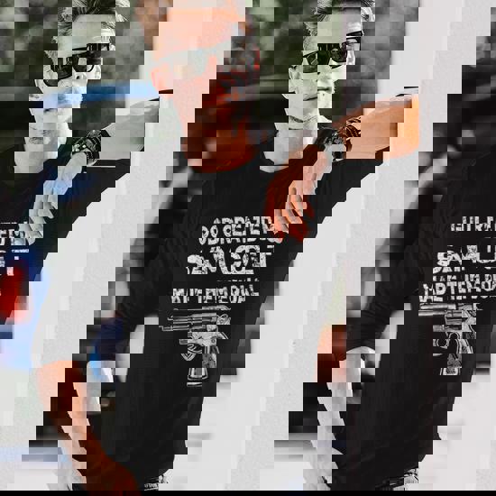 T-Shirt Uomo Revolver La Mia Pistola è Più Grande Della Tua - Foto 3