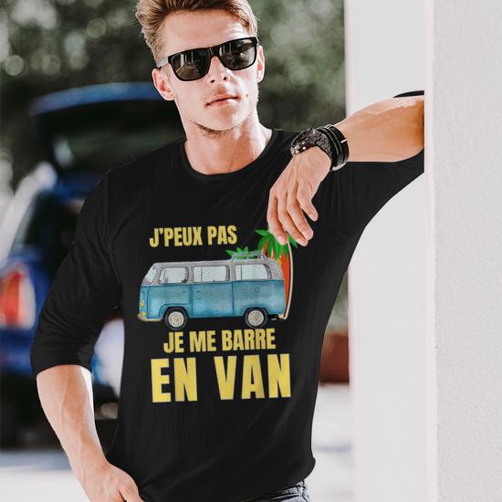 Débardeur Humoristique 'Je Peux Pas J'me Barre En Van' - Cadeau Fun Pour Campeur, Vanlife - Coupe Classique Légère
