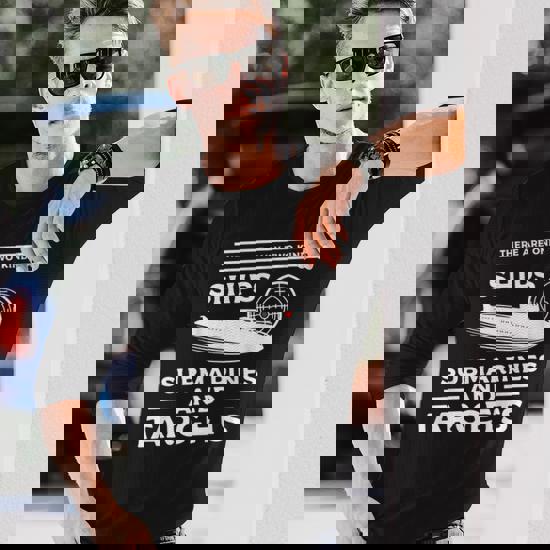 次*〜様 Ringer Tee Blueslate Submarine Seas Amazon.com: There're Two Types Of Ships Submarines And