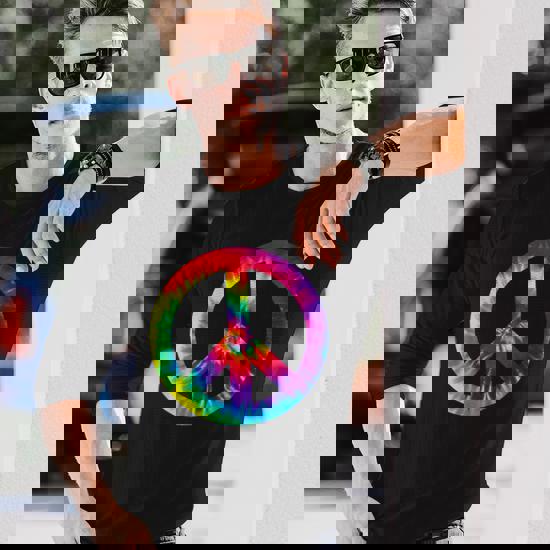 tie dye peace sign t shirt