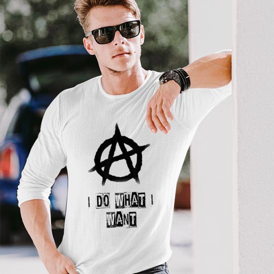 Anarchy Sign Chaos Punks Punk Rock Anarchy Long Sleeve T-Shirt