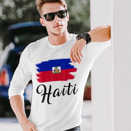 Haiti Flag Haitian Flag Day Long Sleeve T Shirt Mazezy