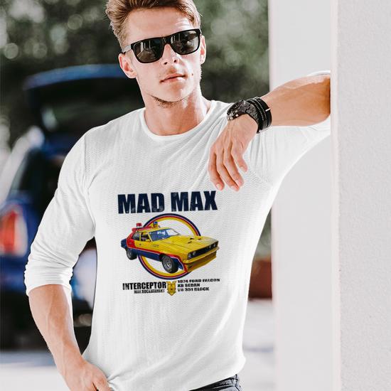 Mad Max MFP Interceptor T-Shirt – Retro Men's Tee, Short Sleeve, Round Neck, 100% Cotton, UK Made
