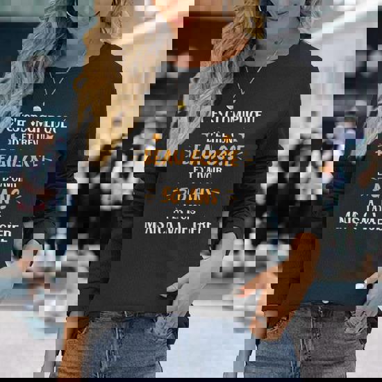 C'est Compliqué D'être Un Beau Gosse Et D'avoir 50 Ans T-shirt à Manches Longues