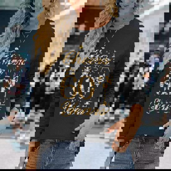 Cheers To 60 Years 60Th Queen's Birthday 60 Years Old Long Sleeve T-Shirt -  Thegiftio