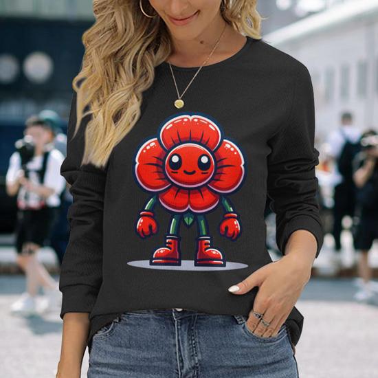 T shirt fashion coquelicot