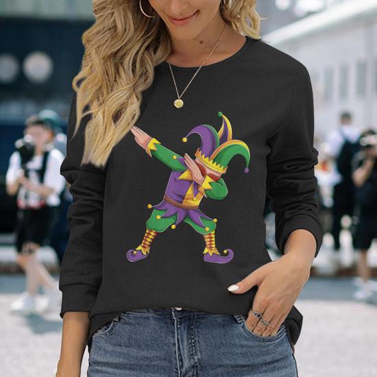 T-shirt Bébé Mardi Gras Avec Alligator Qui Dab - Couleur Violet, Taille Toddler, Coton
