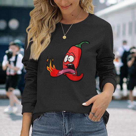 Red Hot Chili Jalapeno Long Sleeve T-Shirt - Thegiftio