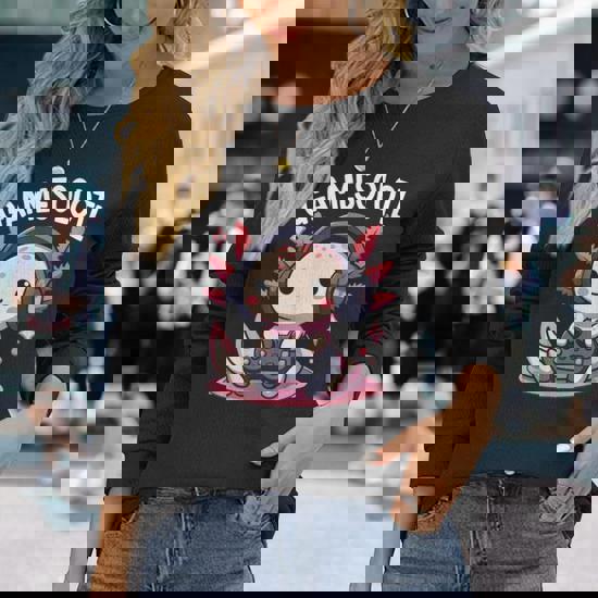 Kawaii Japanese Gamesolotl Boys Anime Manga Otaku Axolotl Long