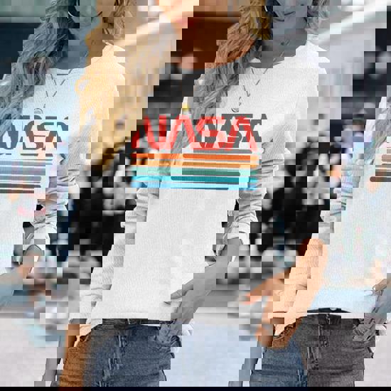 NASA Wurm Logo Tank Top - Offiziell Lizenzierte Weiße Damen Tops