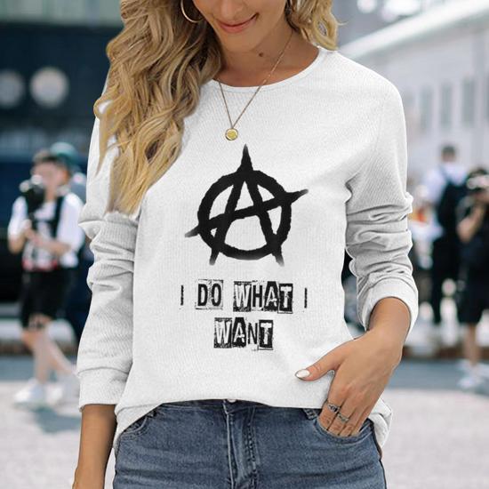 Anarchy Sign Chaos Punks Punk Rock Anarchy Long Sleeve T-Shirt