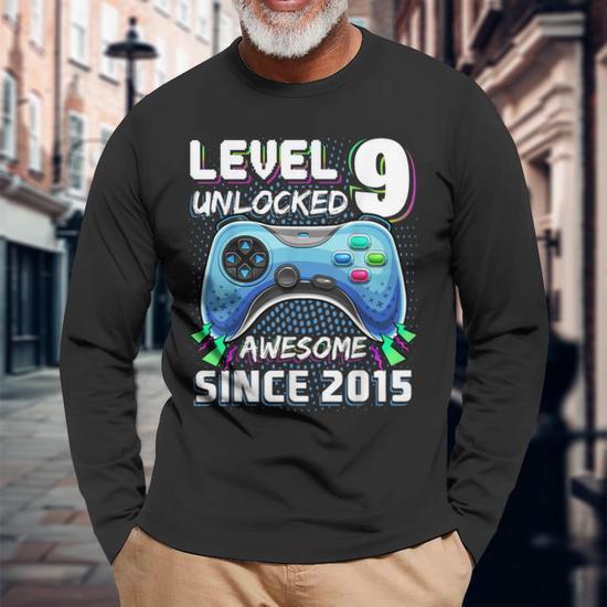 9e verjaardag - ontgrendeld verjaardagsshirt niveau 9 9e verjaardag - ontgrendeld verjaardagsshirt niveau 9