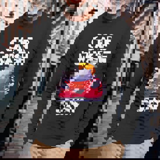 【Crazy Car Wash Crew】22FW★ CAR WASH STITCH HALF ZIPUP Car Wash Day Car Detailing Carwash Long Sleeve T-Shirt