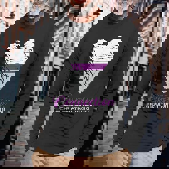 Demisexual Joke Quote Heart Demisexual Flag Long Sleeve T-Shirt