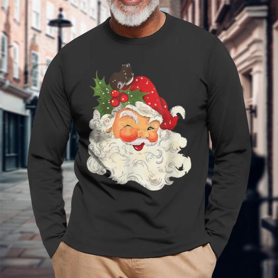 Long sleeve christmas t shirt best sale