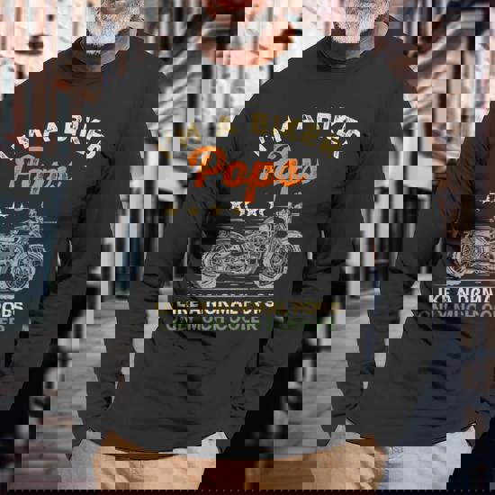 Mens I'm A Biker Grandpa Cool Father's Day Gift Shirt For Grandpa Mens I'm A Biker Grandpa Cool Father's Day Gift Shirt For Grandpa