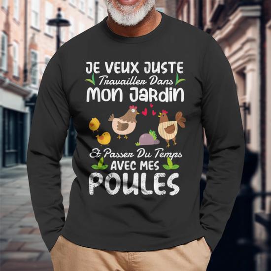 Sweat à Capuche Humour Poule - Idéal Pour Les Fans De Poules Et De Jardinage - Cadeau Décalé