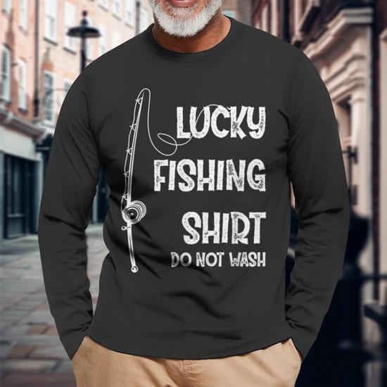 The Lucky Fishing Long Sleeve T-Shirt - Monsterry
