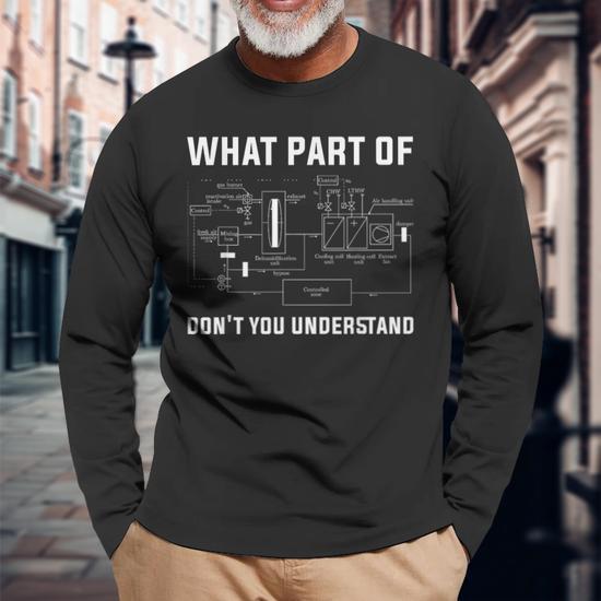 Urban Backwoods "What Part Of Binary Don't You Understand?" Long Sleeve T-Shirt - Premium Heavy Cotton Tee - View #4