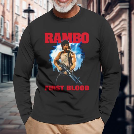 T-shirt Homme Rambo The Last Blood 100% Coton - Taille XL - Noir - Neuf Sans étiquettes