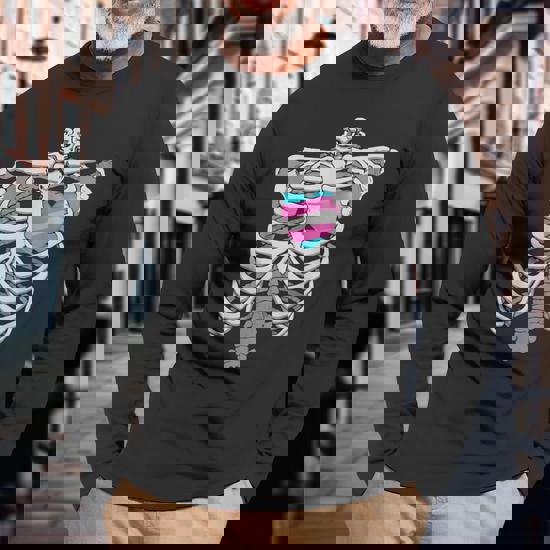 Transgender Flag Rib Cage T-Shirt Transgender Flag Rib Cage T-Shirt