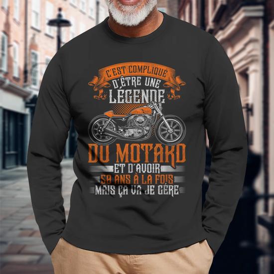 T-shirt Vintage Moto 1984 - Cadeau 41 Ans Pour Motard, Biker, Coupe Classique, Couleur Rétro