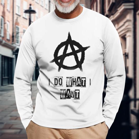 Anarchy Sign Chaos Punks Punk Rock Anarchy Long Sleeve T-Shirt