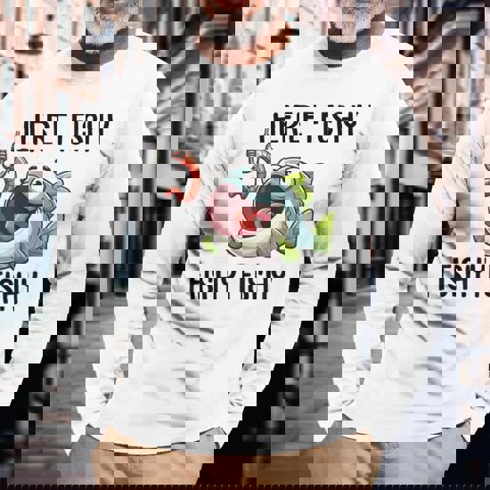 Here Fishy Fishy Fishy T-Shirt Funny Fisherman Shirt Here Fishy Fishy Fishy T-Shirt Funny Fisherman Shirt