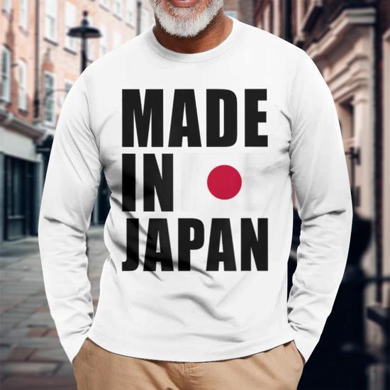 Made In Japan Japanese Flag Pride Long Sleeve T-Shirt - Monsterry