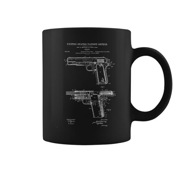 1911 Retro Vintage Handgun Diagram Blueprint Pistol 45Acp Coffee Mug -  Monsterry