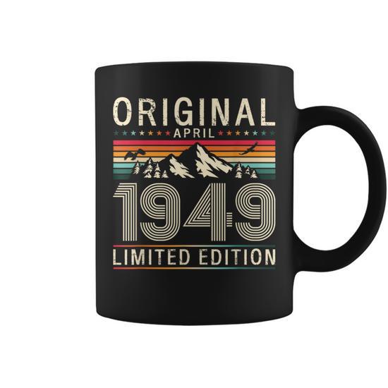 75Th Birthday Man Original April Vintage 1949 Coffee Mug - Monsterry